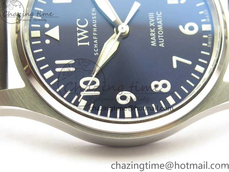 MIROTIME 1229 MARK XVIII Le Petit Prince IW327004 SS FKF 1:1 Best Edition Blue Dial On Brown Leather Strap Trendsetting 7117